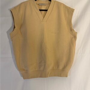 Essentials Fear of God V-Neck Vest, size large.